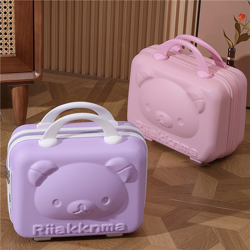어린이 곰 가방 14inch 화장품 상자 미니 가방 기념품 작은 비밀번호 상자 가방