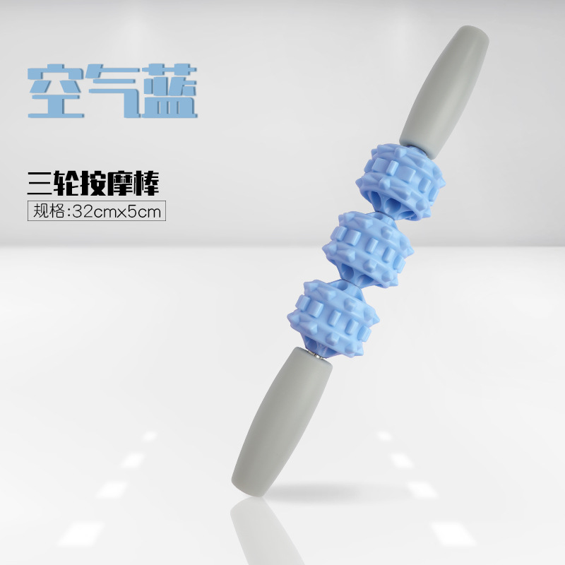 Espuma eje Lobo diente palo músculo relajante pierna adelgazamiento becerro masaje rodillo fitness yoga columna Langya rodillo