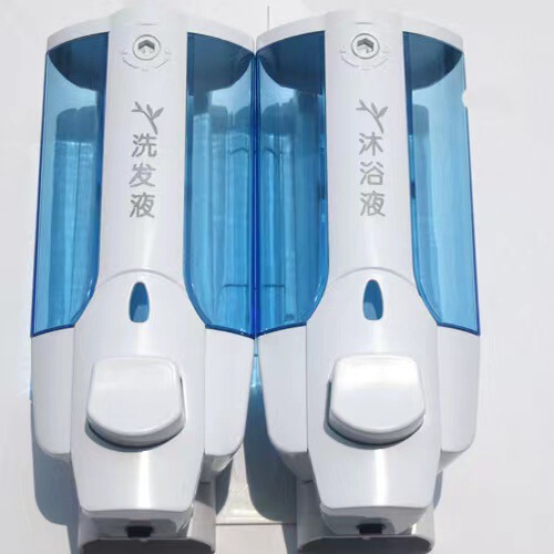 現物は二合一押し石けん液器大容量シャンプー入浴剤手動石けん液器を供給している|undefined