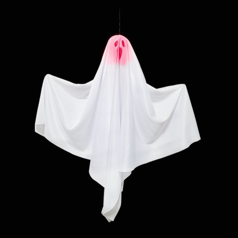 Halloween luminoso fantasma blanco colgando fantasma horror decoración puerta colgante casa embrujada escapar escena diseño Accesorios