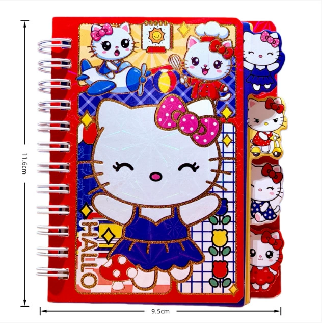 New arrival, cute separator coil notebook, cute good-looking girl 100K note pad, notepad