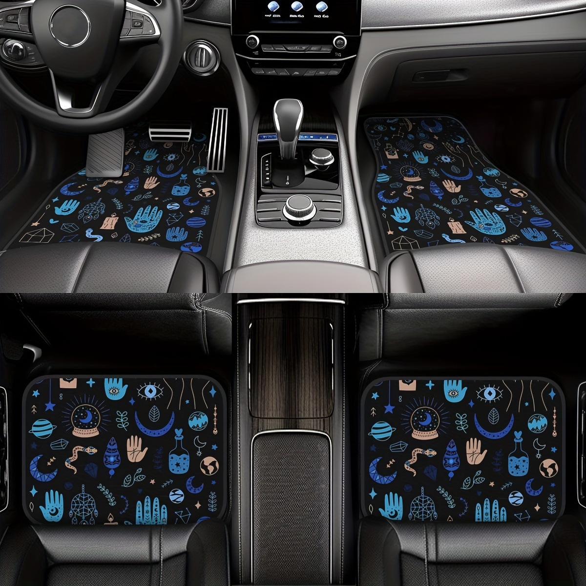 Amazon and Temu's best-selling crystal velvet car floor mats are easy to maintain, universal four-piece set, and durable