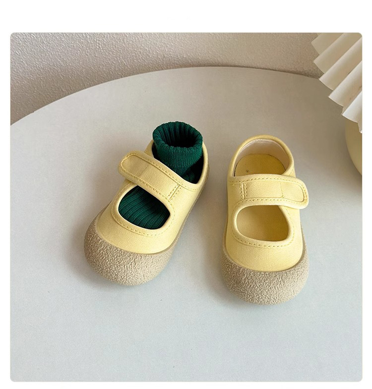 Chaussures bébé premiers pas souples en toile style décontracté_voghion.com