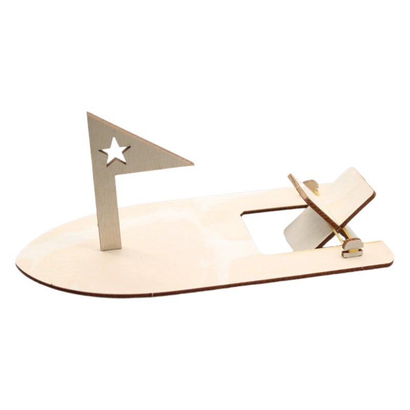 Детский самодельный деревянный парусник с резинкой технология моторной лодки небольшое производство креативная ручная работа небольшой пакет материалов для изобретений