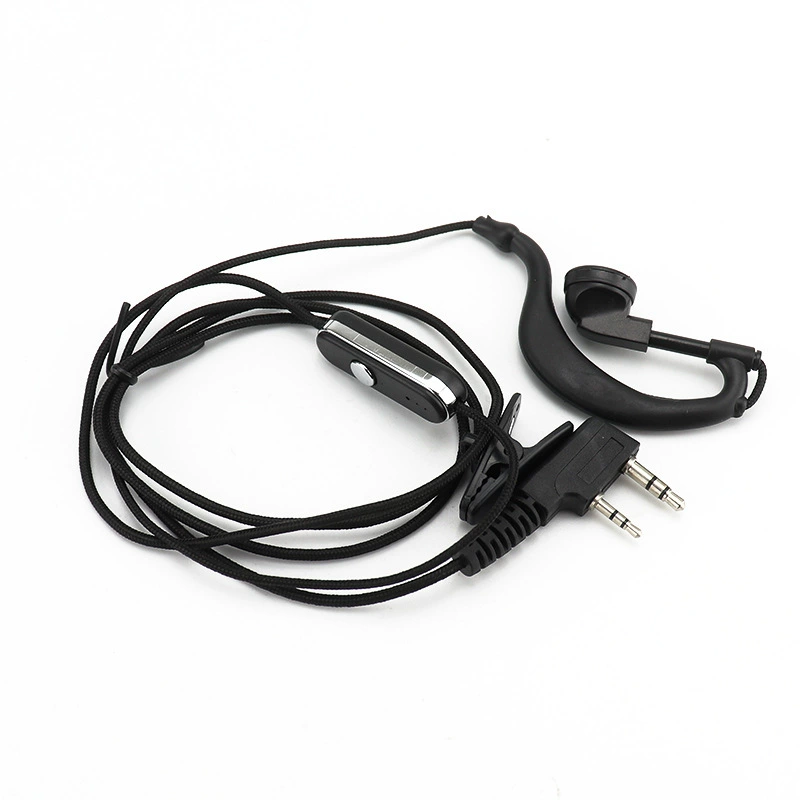 Маленькие длинные блестки, Толстые края, кабель для наушников рации, домофон, Универсальная высококачественная гарнитура с защитой от вытягивания, Baofeng 5R