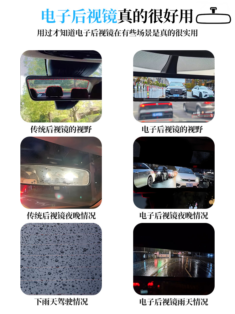 Changan Qiyuan Q07/E07/A07/A06/Q05 Dedicated Electronic Streaming Rearview Mirror Dashcam