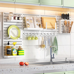 Home punch-free hole board storage rack bedroom storage rack kitchen hole board hook hole board accessories wholesale