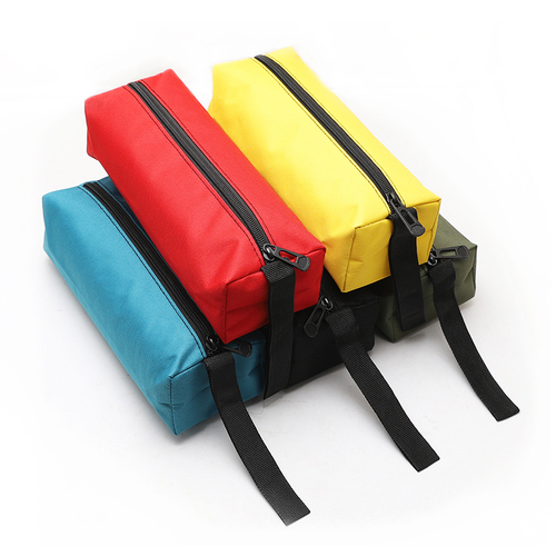 Wholesale Small Portable Canvas Thick Electrician Tool Bag Multifunctional Tool Kit Small Storage Bag