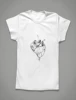 a white T-shirt
