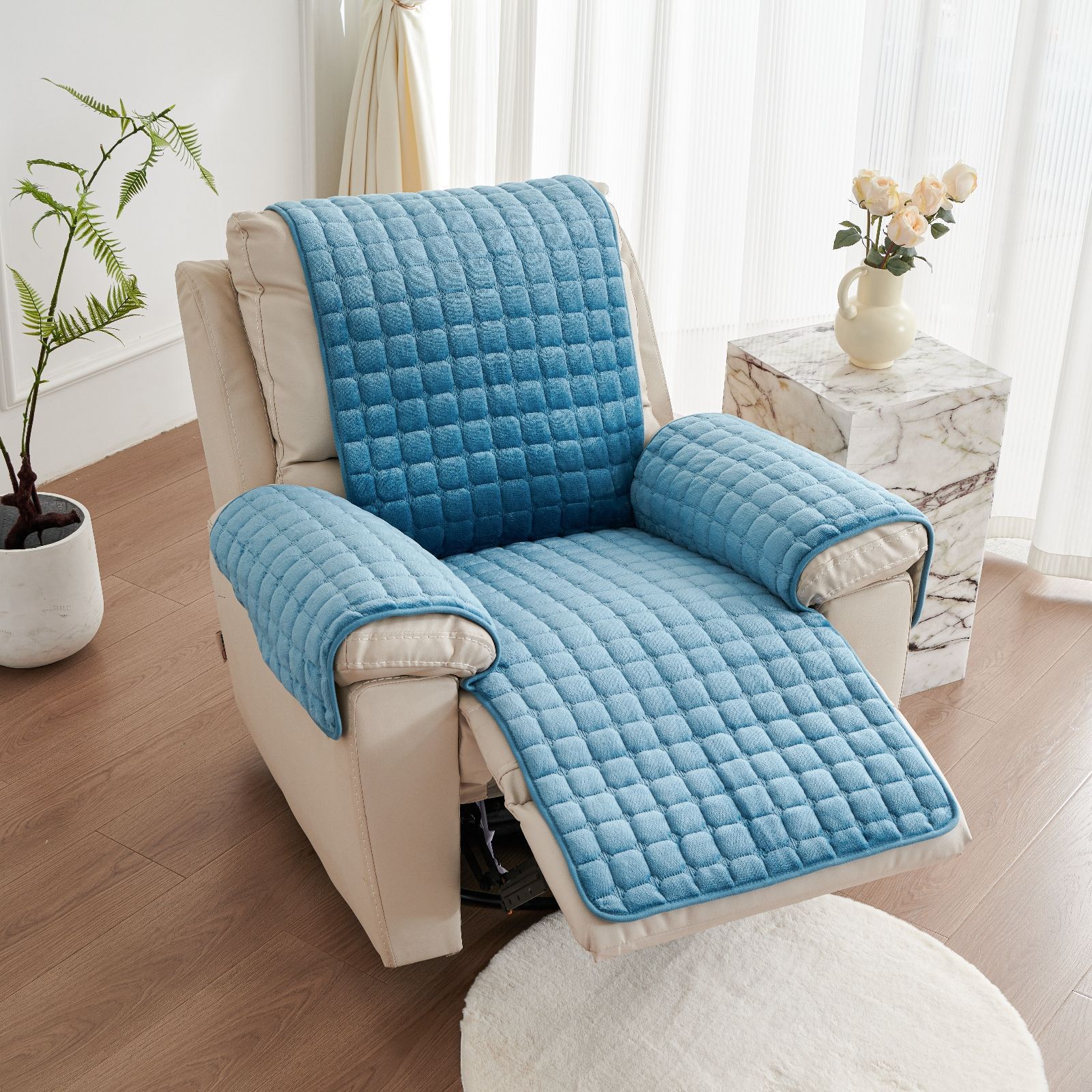 Style minimaliste européen, romantique français, housse de canapé extensible, résistante aux rayures, antidérapante, lavable et élastique, adaptée aux animaux de compagnie_voghion.com