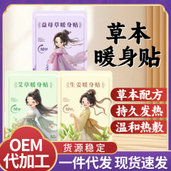 艾草暖贴暖宝宝贴批发益母草自发热宫暖热敷贴草本暖宝宝发热贴