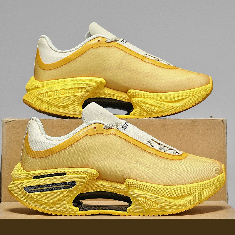 Ultra light shock-absorbing carbon plate for beloved, sports shoes for men and women for leisure, plus size