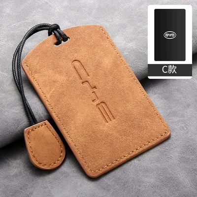 Seal 06 Five-Key Gt Sea, Car key bag - byd-big-card-orange-cover-hand-strap