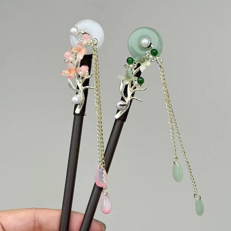 Fan-shaped Flower Super Fairy Antique Hairpin Hanfu Headwear Beautiful Hairpin All-match Disc Hair Cheongsam Elegant Hair Hairpin