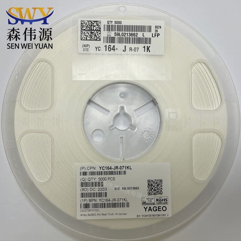 原装正品 YC164-JR-071KL 贴片排阻 RES 1K OHM 1206 8P4R-阿里巴巴