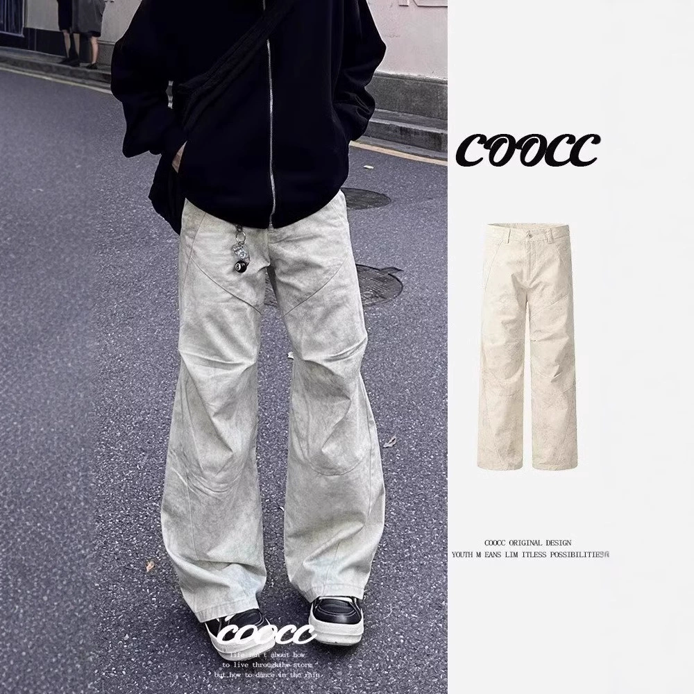 Retro skydiver, trousers, American style, oversize, high-quality style