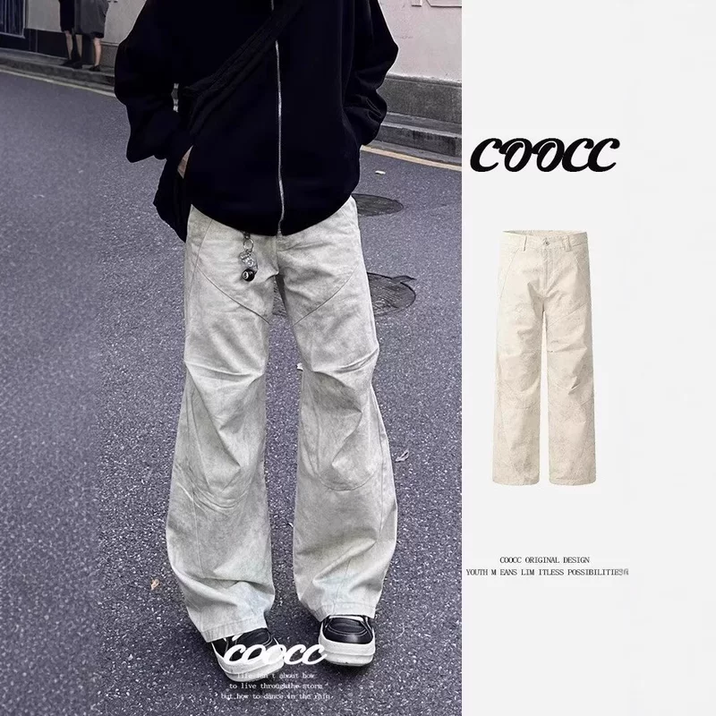 Retro skydiver, trousers, American style, oversize, high-quality style