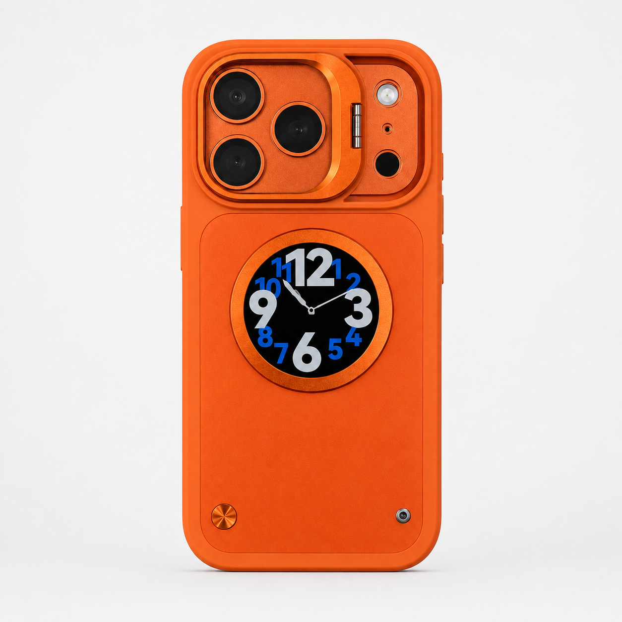 Smart Secondary Screen Phone Case with Creative DIY Wallpaper and Selfie Metal Stand, Suitable for iPhone 15-17