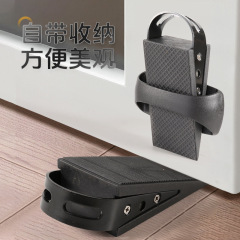 304ステンレス製ドアストッパー収納可能ドア固定器家庭用ゴム静音三角式ドアストッパー