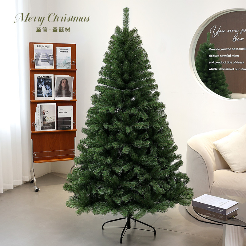 Árbol de Navidad transfronterizo de gran tamaño árbol de Navidad criptografado árbol de Navidad 1.5m 1.8m 2.1 simulación plegable