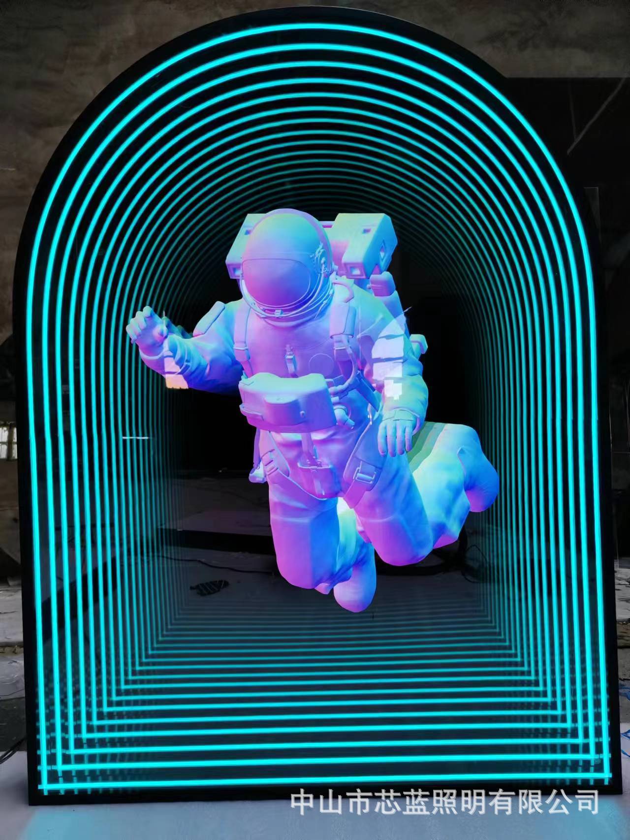 Abismo lazanospejo LED de fondo de puerta de red lámpara de cartel caja de neón al aire libre estereoscópico cartel publicitario de carácter luminoso