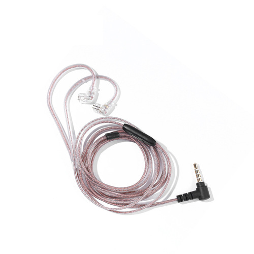 JCALLY高纯度无氧铜双并线0.75mm镀金插针HIFI耳机原装适用KZ QDC