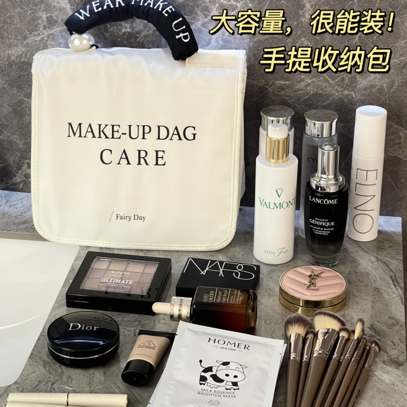 2024 nueva bolsa de cosméticos para mujer sensación portátil portátil de gran capacidad para viajes de negocios almacenamiento de cosméticos bolsa de lavado al por mayor