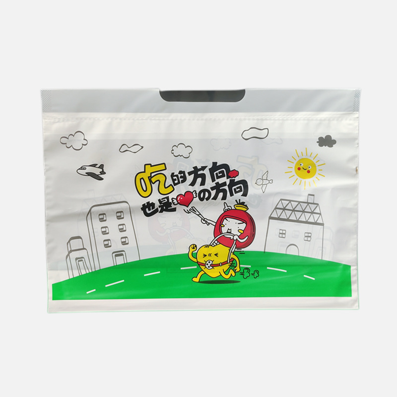 厂家供应新款磨砂PE外卖打包袋，打包抽绳束口袋防滑防水加厚便携