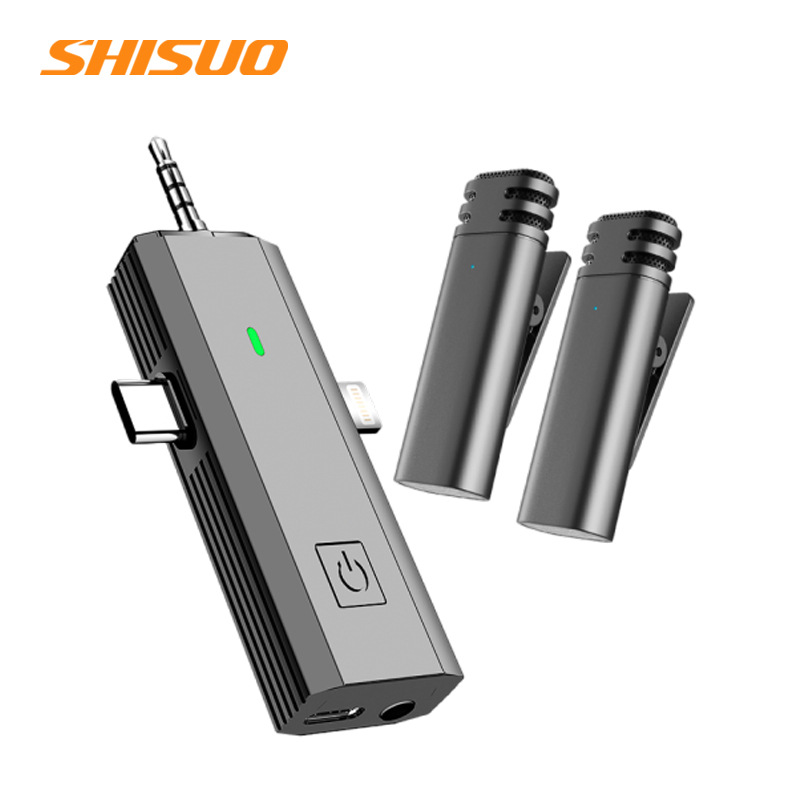 Shisuo S17 Wireless Lavalier Microphone Radio Sound Card Recording Noise Reduction Applicable Camera