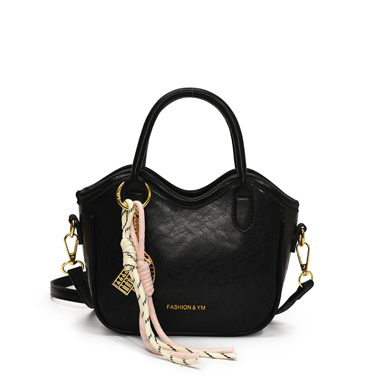 2025 nuevo bolso de mensajero casual de todo fósforo de moda, bolso de cubo portátil exquisito de alta gama, bolso de hombro de estilo occidental brillante