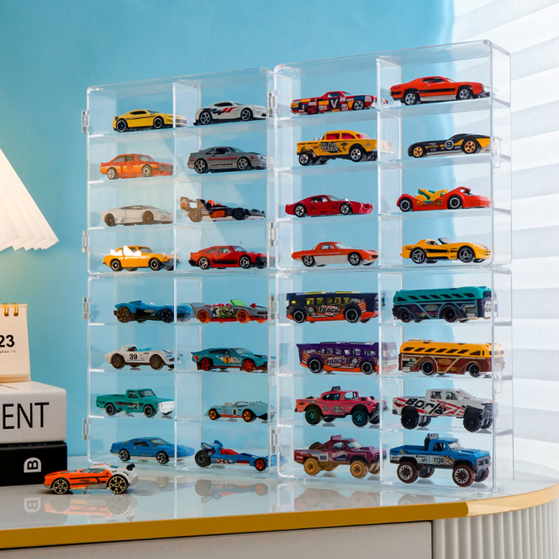 1:64 Car Model Storage Box Display Rack Dust-Proof with Door Tomica Hot Wheels Toy Car Storage Box 1:64 Car Model Storage Box Display Rack Dust-Proof with Door Tomica Hot Wheels Toy Car Storage Box