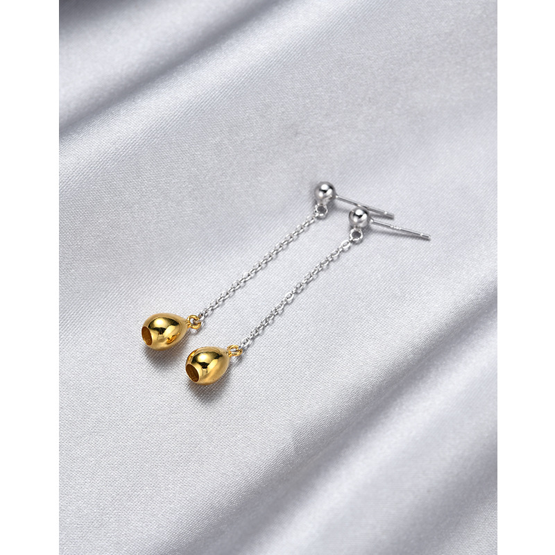 Pendientes de borla de gota de agua para mujeres s925 plata esterlina nicho diseño 2024 nuevo estilo pendientes largos pendientes elegantes pendientes