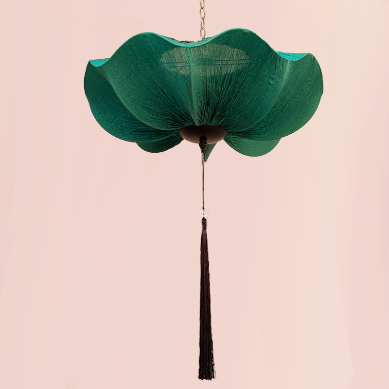 Dark green lotus leaf