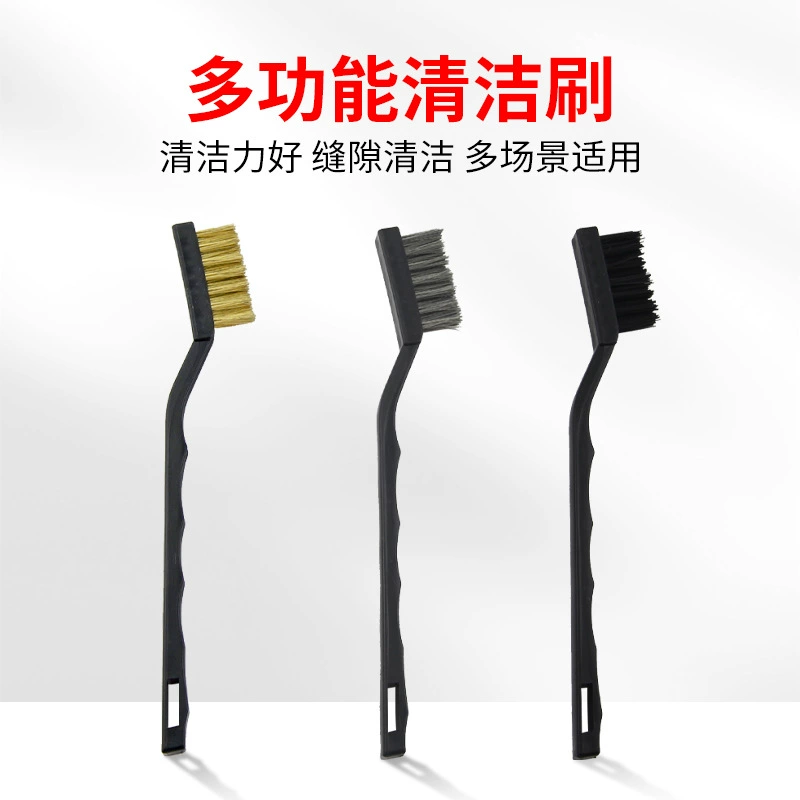 Проволочная щетка мини зубная щетка промышленная очистка ржавчины масло удаление нейлоновой щетки медная проволочная щетка из нержавеющей стали