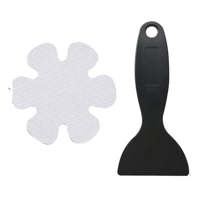 Transfronteriza en stock PEVA flor ducha de seguridad pedal pegamento pasta negro bañera baño color antideslizante pegatinas