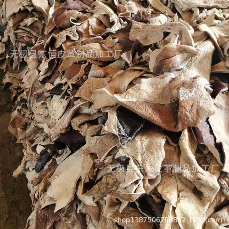 黄牛皮 牛皮块 去肉修边 边角料 黄明胶原材料 下脚料 牛皮毛腿皮