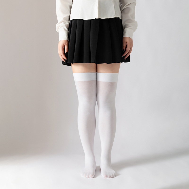 Medias largas talla grande | Calcetas de terciopelo modeladoras