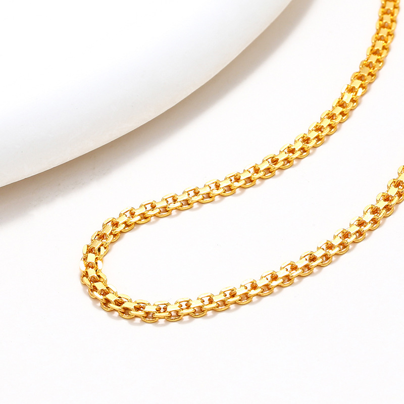 Xuping aleación de cobre de otoño y invierno de simulación galvanizado 24K collar de moda de mujeres joyas de comercio exterior transfronterizas simple joyería