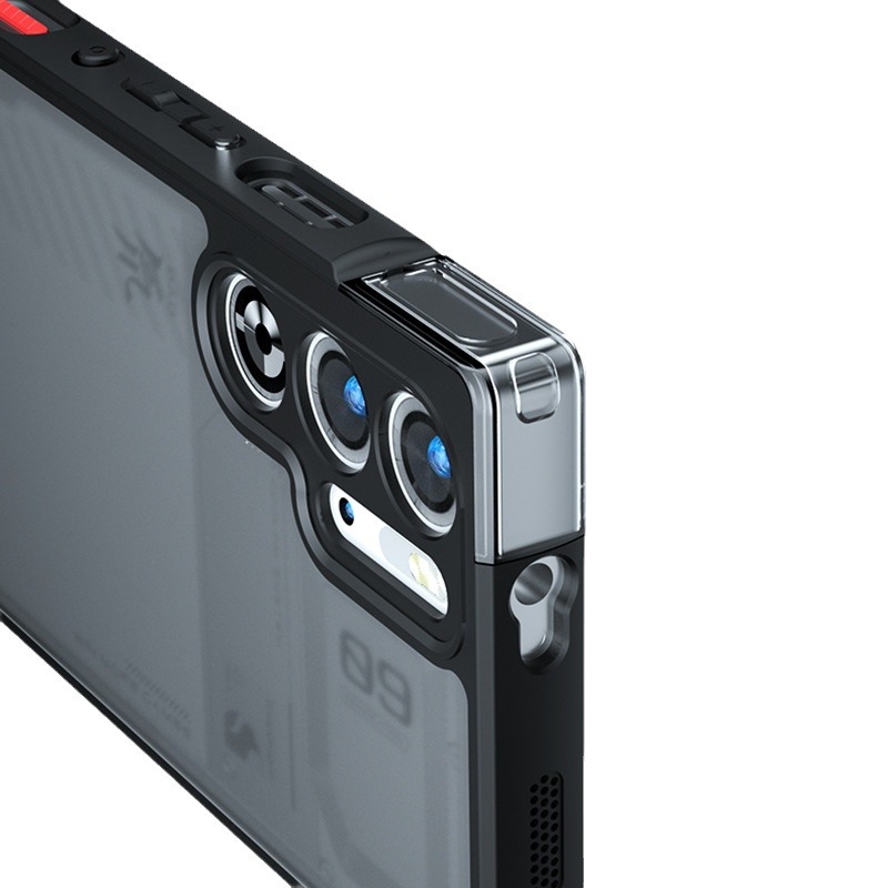 Adecuado para la piel de la carcasa del teléfono móvil Red Devils 9Pro esmerilado RED MAGIC10Pro airbag a prueba de caídas de polvo de la carcasa Kong Qijia