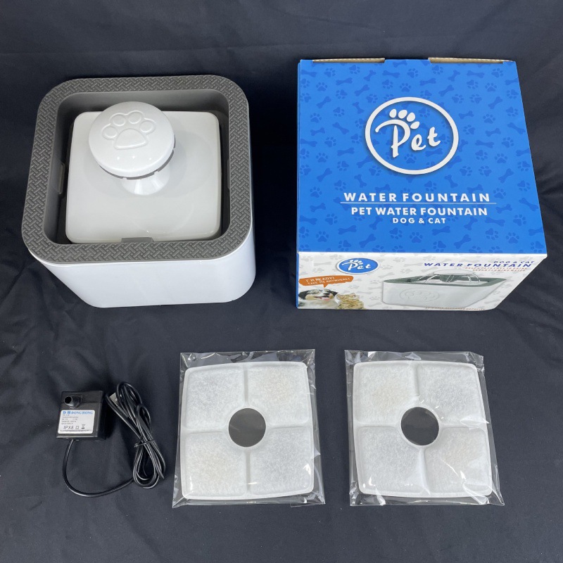 Fuente de circulación automática transfronteriza, dispensador de agua para mascotas, dispensador de agua para mascotas inteligente de gran capacidad de plástico para perros y gatos