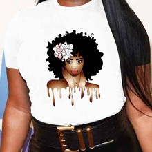 女士上衣字母女孩基础款潮流白色女款大码女装一件代发T恤女