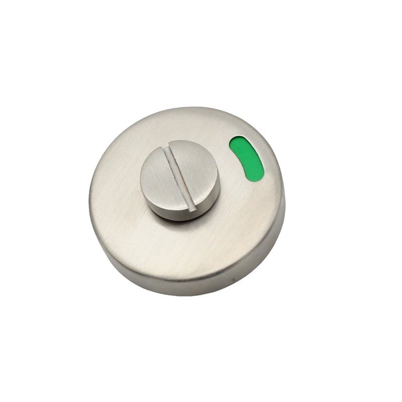 Acero inoxidable 304 aseo indicador redondo cerradura no tripulada accesorios de cerradura de partición de aseo público