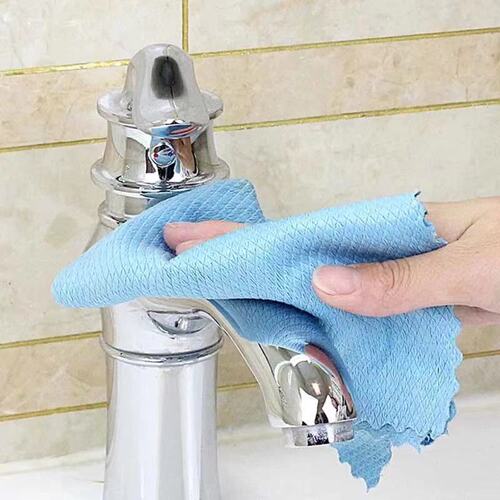 Glass cleaning cloth, fish scale rag, traceless, no water stains, absorbent, not easy to shed, kitchen table mirror towel