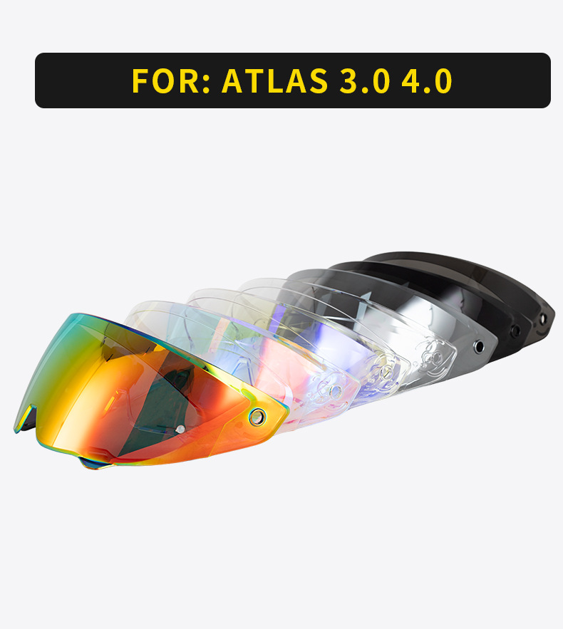 Motorcycle Helmet Atlas Lens Compatible with Ruroc Atlas 3.0 4.0 Safety Windproof Lens