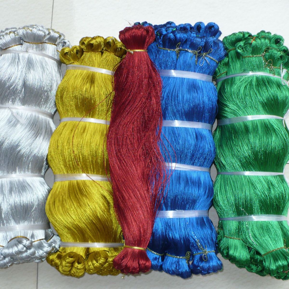 挂吊牌紫红蓝青绿包芯扭绳棕色铝箔纸编织绳子黑色包芯扭金箔绳