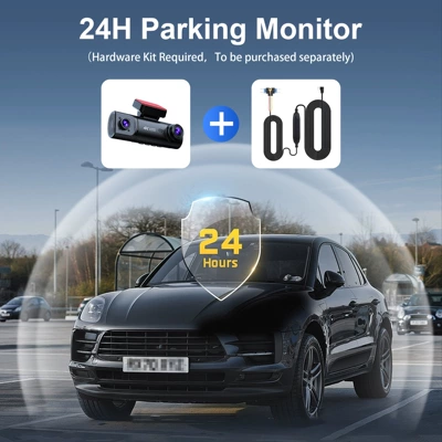 Driving recorder Wifi Connected Parking Monitoring - 4k-three-lens-memory-card-free-yizhi-solution-acc-24-hour-monitoring
