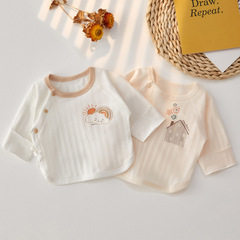 Newborn baby clothes summer thin half-back shirt baby A class newborn clothes newborn baby clothes