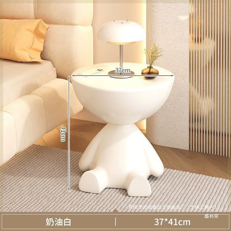 1 Cream Wind Creative Move Camellia Shop Room Sofa Sofa Small House -type house bedroom bedside small table