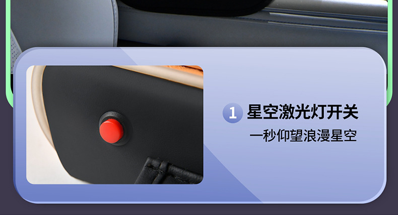 2026 Hot-Selling Car-Mounted Starry Sky Armrest Box Mat with Ambient Light, Height-Increasing Pad, Storage Box with Glow-In-The-Dark Strip, Car Accessories
