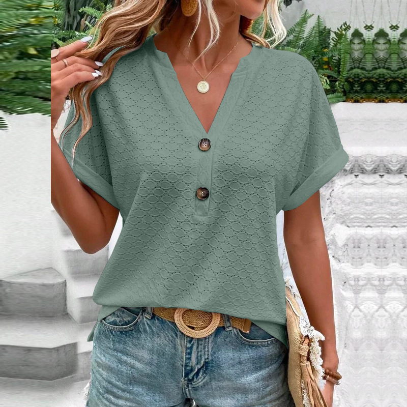 2026 Spring Summer European And American Cross-Border Independent Station New Women's Fashion Casual Solid Color_ecoleips.com